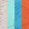 image:imageJubileeYarn Cotton Select Yarn  50gSkein Sport Weight  Blueberry Pie  4 SkeinsShades of Contrasting Colors A