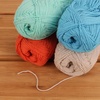 image:imageJubileeYarn Cotton Select Yarn  50gSkein Sport Weight  Blueberry Pie  4 SkeinsShades of Contrasting Colors A