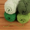 image:imageJubileeYarn Cotton Select Yarn  50gSkein Sport Weight  Blueberry Pie  4 SkeinsShades of Green