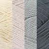 image:imageJubileeYarn Cotton Select Yarn  50gSkein Sport Weight  Blueberry Pie  4 SkeinsShades of Grey