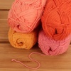 image:imageJubileeYarn Cotton Select Yarn  50gSkein Sport Weight  Blueberry Pie  4 SkeinsShades of Orange