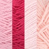 image:imageJubileeYarn Cotton Select Yarn  50gSkein Sport Weight  Blueberry Pie  4 SkeinsShades of Pink