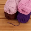 image:imageJubileeYarn Cotton Select Yarn  50gSkein Sport Weight  Blueberry Pie  4 SkeinsShades of Purple