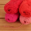 image:imageJubileeYarn Cotton Select Yarn  50gSkein Sport Weight  Blueberry Pie  4 SkeinsShades of Red