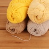image:imageJubileeYarn Cotton Select Yarn  50gSkein Sport Weight  Blueberry Pie  4 SkeinsShades of Yellow