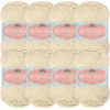 image:imageJubileeYarn Cotton Select Yarn  50gSkein Sport Weight  Island Pink  4 Skeins101 Vanilla Cream