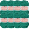 image:imageJubileeYarn Cotton Select Yarn  50gSkein Sport Weight  Island Pink  4 Skeins406 Sea Green