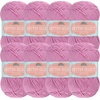 image:imageJubileeYarn Cotton Select Yarn  50gSkein Sport Weight  Light Yellow  8 Skeins102 Passion Fruit Purple