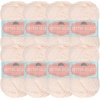 image:imageJubileeYarn Cotton Select Yarn  50gSkein Sport Weight  Light Yellow  8 Skeins104 Blushed Peach