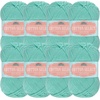 image:imageJubileeYarn Cotton Select Yarn  50gSkein Sport Weight  Light Yellow  8 Skeins108 Marina Green