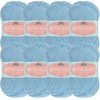 image:imageJubileeYarn Cotton Select Yarn  50gSkein Sport Weight  Light Yellow  8 Skeins109 Glacier Blue