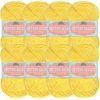 image:imageJubileeYarn Cotton Select Yarn  50gSkein Sport Weight  Light Yellow  8 Skeins206 Super Sunshine