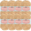 image:imageJubileeYarn Cotton Select Yarn  50gSkein Sport Weight  Light Yellow  8 Skeins209 Pumpkin Spice