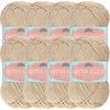 image:imageJubileeYarn Cotton Select Yarn  50gSkein Sport Weight  Light Yellow  8 Skeins212 Rice Brown
