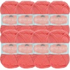 image:imageJubileeYarn Cotton Select Yarn  50gSkein Sport Weight  Light Yellow  8 Skeins409 Vivid Tangerine