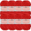 image:imageJubileeYarn Cotton Select Yarn  50gSkein Sport Weight  Plum Raisin  8 Skeins402 Cardinal Red