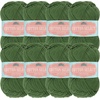 image:imageJubileeYarn Cotton Select Yarn  50gSkein Sport Weight  Plum Raisin  8 Skeins408 Four Leaf Clover Green