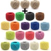 image:imageJubileeYarn Crafty Jute Twine String Jute for Artwork DIY Crafts and Gift Wrapping  675 feet 205 Meters 2 millimeters Thick  Three Balls in Shades of Purple  Three Balls For Artwork DIY Crafts Gift Wrapping 205 meters3 Natural and 6 Colors