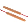 image:imageJubileeYarn Crochet Hooks wBamboo Handle  US G6  Carbonized Brown  2pc SetCarbonized Finish
