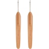 image:imageJubileeYarn Crochet Hooks wBamboo Handle  US G6  Carbonized Brown  2pc SetCarbonized Finish