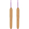image:imageJubileeYarn Crochet Hooks wBamboo Handle  US G6  Carbonized Brown  2pc SetCarbonized Finish