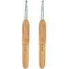 image:imageJubileeYarn Crochet Hooks wBamboo Handle  US G6  Carbonized Brown  2pc SetCarbonized Finish