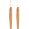 image:imageJubileeYarn Crochet Hooks wBamboo Handle  US G6  Carbonized Brown  2pc SetCarbonized Finish