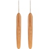 image:imageJubileeYarn Crochet Hooks wBamboo Handle  US G6  Carbonized Brown  2pc SetCarbonized Finish