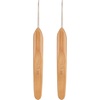 image:imageJubileeYarn Crochet Hooks wBamboo Handle  US G6  Carbonized Brown  2pc SetCarbonized Finish