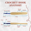 image:imageJubileeYarn Crochet Hooks wBamboo Handle  US G6  Carbonized Brown  2pc SetCarbonized Finish
