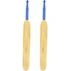 image:imageJubileeYarn Crochet Hooks wBamboo Handle  US G6  Carbonized Brown  2pc SetNatural Finish