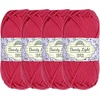 image:imageJubileeYarn Dainty Light Yarn  100gSkein Worsted Cotton  Moon Beam  4 Skeins008 Rosy Blush