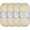 image:imageJubileeYarn Dainty Light Yarn  100gSkein Worsted Cotton  Moon Beam  4 Skeins011 Milkyway