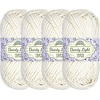 image:imageJubileeYarn Dainty Light Yarn  100gSkein Worsted Cotton  Moon Beam  4 Skeins012 Icicle