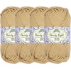 image:imageJubileeYarn Dainty Light Yarn  100gSkein Worsted Cotton  Moon Beam  4 Skeins1324 Lark