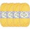 image:imageJubileeYarn Dainty Light Yarn  100gSkein Worsted Cotton  Moon Beam  4 Skeins206 Super Sunshine