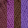 image:imageJubileeYarn Dainty Light Yarn  100gSkein Worsted Cotton  Shades of Pink  4 Skeins94 Shades of Purple