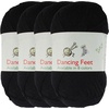 image:imageJubileeYarn Dancing Feet Yarn  SelfStriping Hiking Sock Superwash Wool  Night Sky  4 Skeins01 Abyssal Earth