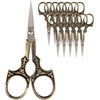 image:imageJubileeYarn Decorative Floral Embroidery Craft Scissors  Antique Silver  1 ScissorAntique Heirloom  Bronze