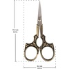 image:imageJubileeYarn Decorative Floral Embroidery Craft Scissors  Antique Silver  1 ScissorAntique Heirloom  Bronze