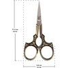 image:imageJubileeYarn Decorative Floral Embroidery Craft Scissors  Antique Silver  1 ScissorAntique Heirloom  Bronze