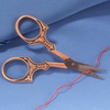 image:imageJubileeYarn Decorative Floral Embroidery Craft Scissors  Antique Silver  1 ScissorAntique Heirloom  Copper
