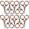 image:imageJubileeYarn Decorative Floral Embroidery Craft Scissors  Antique Silver  1 ScissorBlooming  Copper