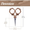image:imageJubileeYarn Decorative Floral Embroidery Craft Scissors  Antique Silver  1 ScissorBlooming  Silver