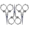 image:imageJubileeYarn Decorative Floral Embroidery Craft Scissors  Antique Silver  1 ScissorBlooming  Silver