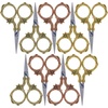 image:imageJubileeYarn Decorative Floral Embroidery Craft Scissors  Antique Silver  1 ScissorBronze  Copper  Gold
