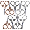image:imageJubileeYarn Decorative Floral Embroidery Craft Scissors  Antique Silver  1 ScissorCopper  Gunmetal  Silver
