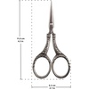 image:imageJubileeYarn Decorative Floral Embroidery Craft Scissors  Antique Silver  1 ScissorDecorative Floral  Antique Silver
