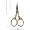 image:imageJubileeYarn Decorative Floral Embroidery Craft Scissors  Antique Silver  1 ScissorDecorative Floral  Bronze