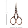 image:imageJubileeYarn Decorative Floral Embroidery Craft Scissors  Antique Silver  1 ScissorDecorative Floral  Copper